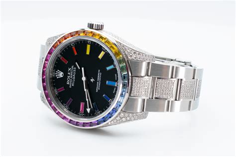 Rolex Rainbow Steel Mk Limited Edition Black Venom Custom Black