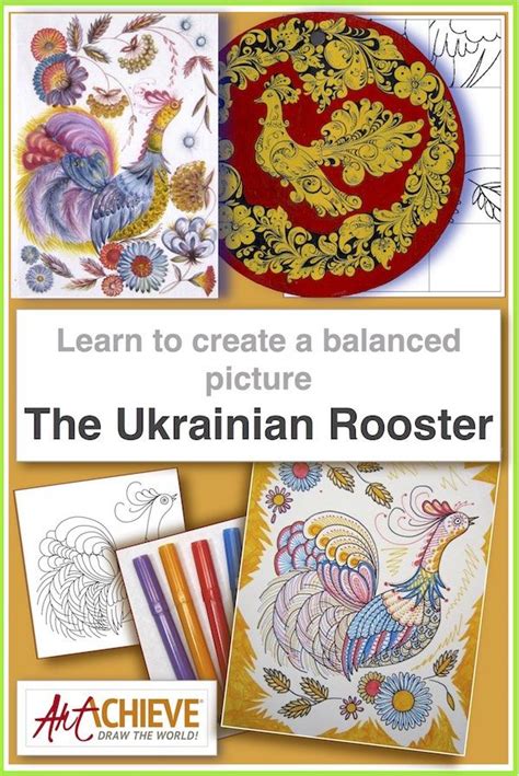 Learn to Draw a Colorful Rooster