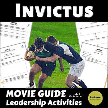 Invictus Movie Guide With Discussion Questions Writing Activities