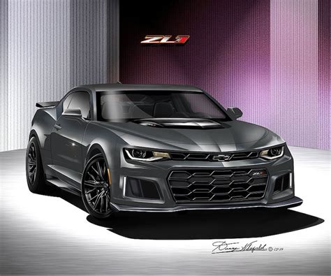 2018 Chevrolet Camaro Zl1 Art Prints By Danny Whitfield Comes In 8