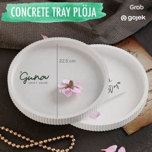 Jual Nordic Tray Ploja Concrete Aesthetic Tray Alas Tatakan Semen