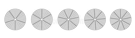 Circle Diagram of Life Style Balance. Device Gauge or Radar Coordinate ...