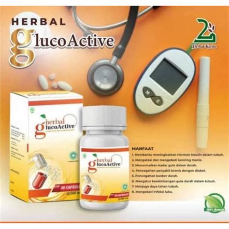 Jual GLUCOACTIVE ORIGINAL HERBAL OBAT DIABETES DAN KENCING MANIS 30