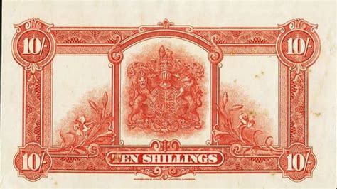 Billete 10 Shillings George V Bermuda Foronum