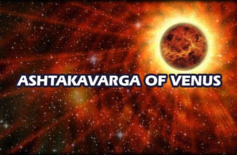 The Ashtakavarga Of Venus Sukrashtakavarga Vedic Astrology Blog