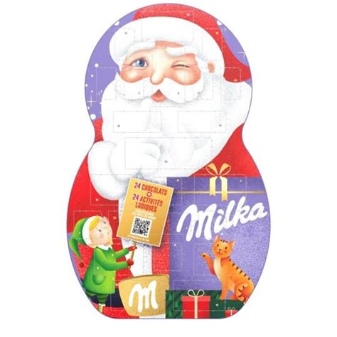 Calendrier de l Avent chocolat au lait MILKA Le calendrier de 236 g à