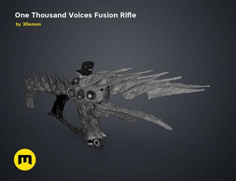 One Thousand Voices Fusion Rifle D Model D Printable Cgtrader