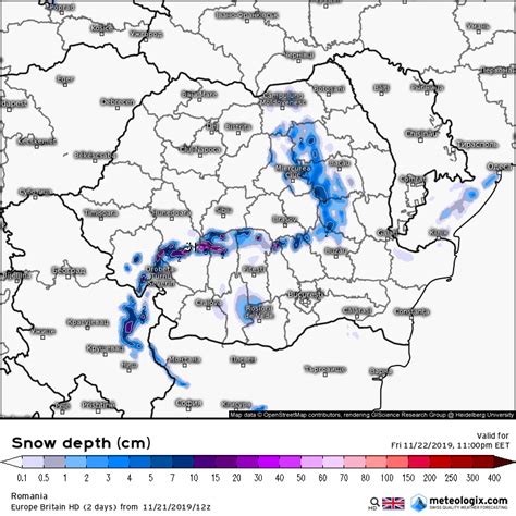 Prognoză meteo 22 noiembrie 2019ninsorile coboară la câmpie