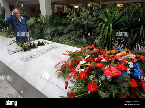 A Supporter Of The Late Yugoslav Communist President Josip Broz Tito