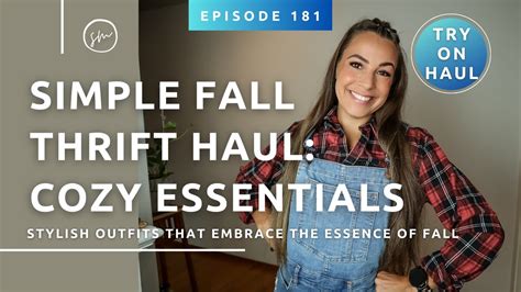 Simple Fall Thrift Haul Cozy Essentials And Diy Inspo Thrifting Come Thirft With Me Try On