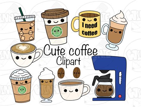 Frappuccino Clipart Black And White Lion