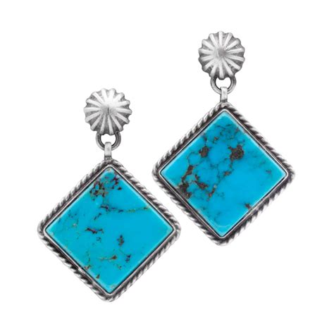 Chinese Turquoise Earring Gz Nw 2516 Gertrude Zachary