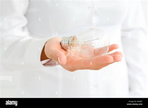 Hand Light Bulb Hi Res Stock Photography And Images Alamy