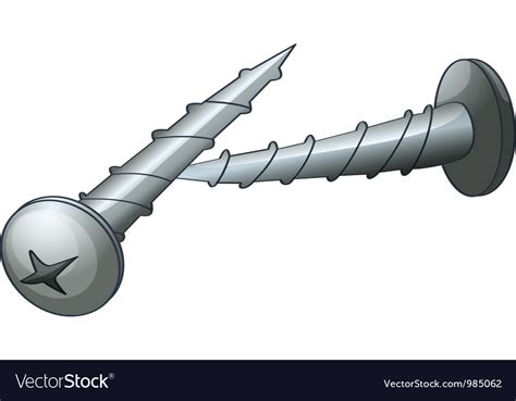 Screw Nails Royalty Free Vector Image Vectorstock