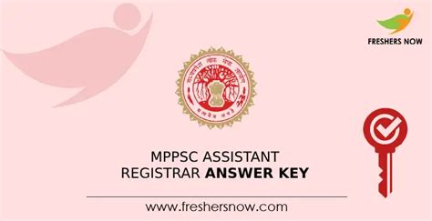 Mppsc Assistant Registrar Final Answer Key Out