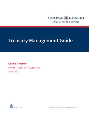 Fillable Online Treasury Management Guide Fax Email Print Pdffiller