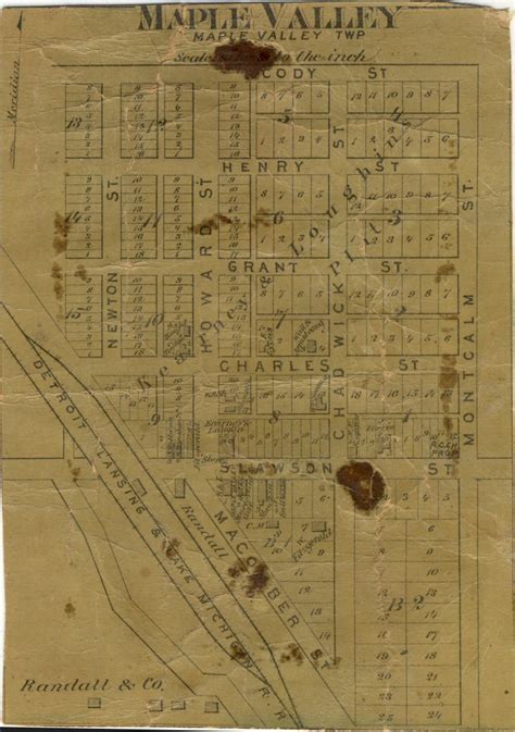 1875 Maple Valley Village Map