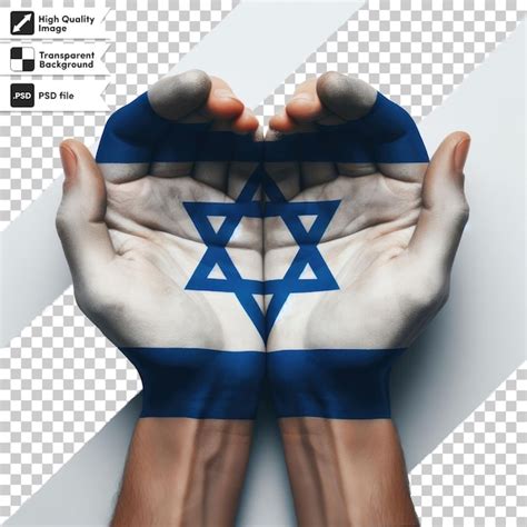 Premium Psd Psd Israel Flag On Transparent Background