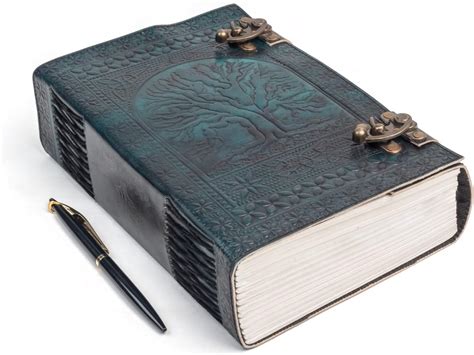 Amazon Tuzech Book Of Spells Leather Bound Luna Moths Journal