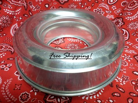 Jello Mold Cake Pan Large Round Aluminum Vintage