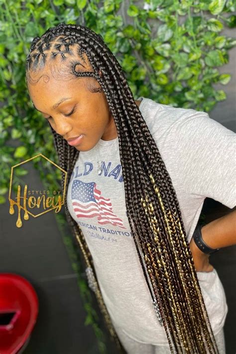 Creative And Gorgeous Criss Cross Knotless Braids Hairstyles In 2021