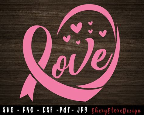 Feather Breast Ribbon Svg Breast Cancer Svg Breast Cancer T Cancer Awareness Svg Pink