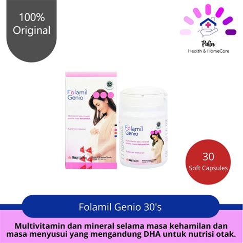 Jual Ibu Hamil Folamil Genio Kapsul Suplemen Vitamin Ibu Hamil