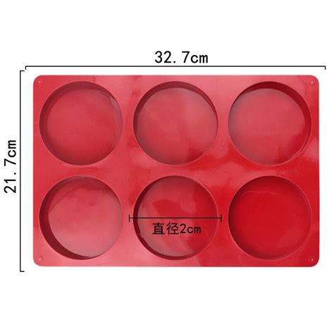 6 Cavity Disc Silicone Cake Mold Silicone Baking Grandado