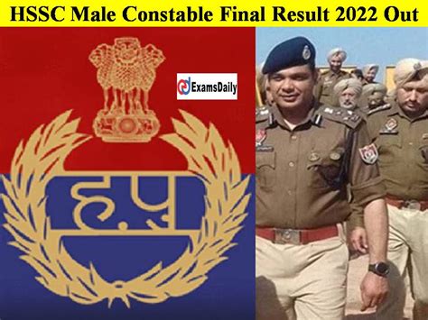 Haryana Police Male Constable Final Result 2022 Out Name Wise List