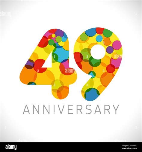 49 years birthday logo hi-res stock photography and images - Alamy