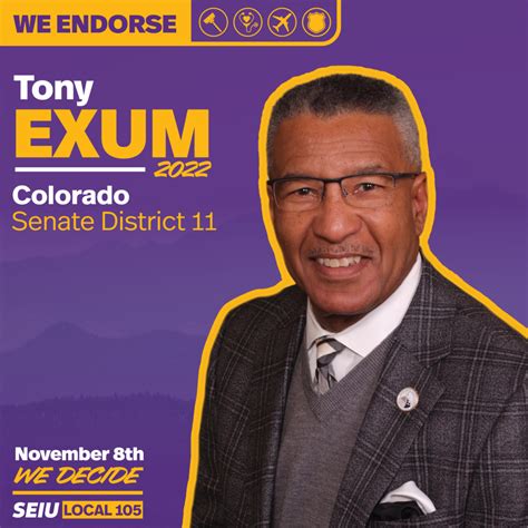 2022 Endorsements Tony Exum