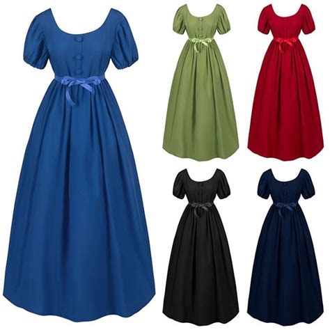 Jsaierl Halloween Costumes for Women Retro Medieval Victorian Goth Plus