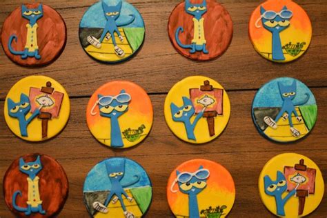 Pete The Cat Cupcake Toppers Etsy