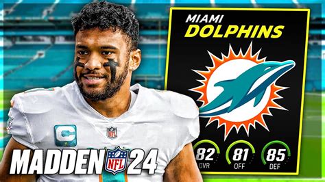 Rebuilding The Miami Dolphins With Tua Tagovailoa Madden 24 Franchise Youtube