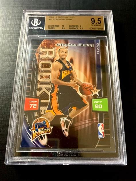 Stephen Curry Rookie Bgs Adrenalyn Xl Rc Sub Centering