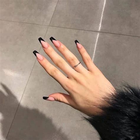 Frensh Nails Edgy Nails Grunge Nails Classy Nails Stylish Nails