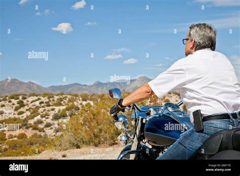 Man At Motorcycle Hi Res Stock Photography And Images Alamy