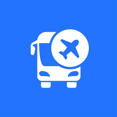 traslado en autobús al icono del aeropuerto 14337241 Vector en Vecteezy