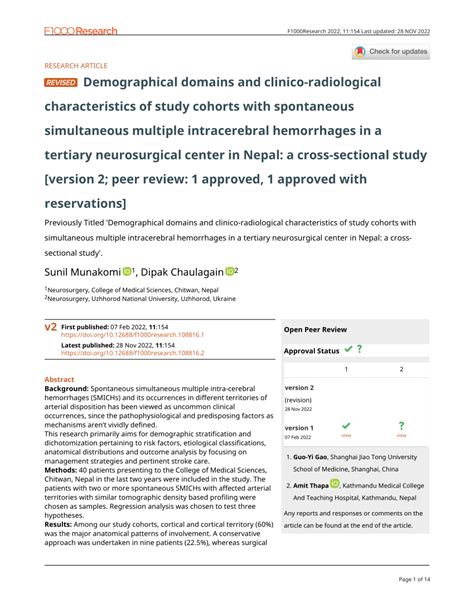 PDF Demographical Domains And Clinico Radiological Characteristics Of