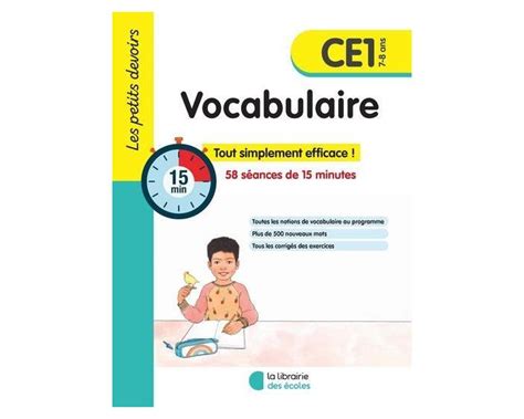 Gibert Les Petits Devoirs Vocabulaire Ce Alice Gravier