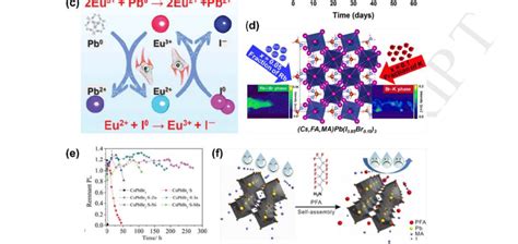 (a) Schematic of the self-passivation layer formation on a mixed halide ...