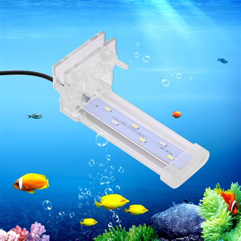 Led Lamp Fish Tank Crystal Led Aquarium Clip Light Plant Grow