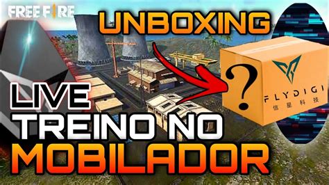 Q1 MOBILADOR FREE FIRE AO VIVO UNBOXING FLYDIGI YouTube