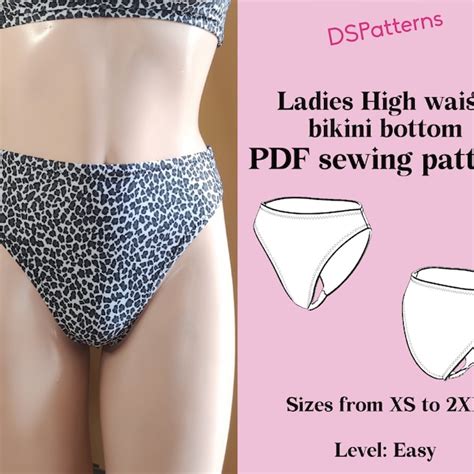 High Waisted Bikini Etsy
