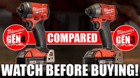 Milwaukee M18 Fuel Impact G4 and Gen3 Tool Comparison! - VCG Construction