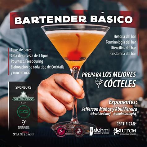 Bartender BÁsico🍸 InscrÍbete AquÍ 💯👇 Aprende A Elaborar Los Mejores