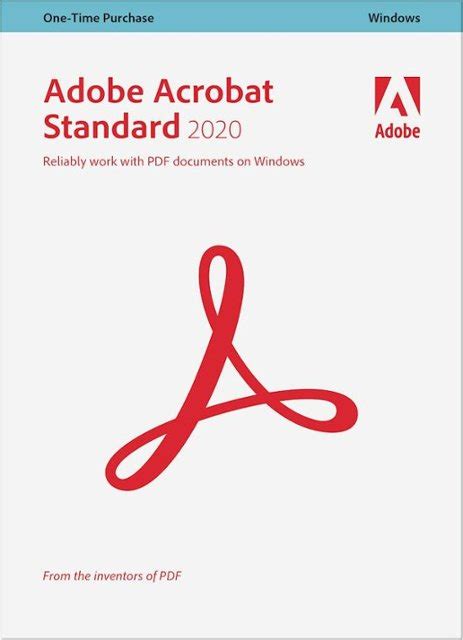 Adobe Acrobat Standard 2020 Windows Ado951800f155 Best Buy