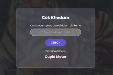 Link Dan Cara Main Game Cek Khodam Yang Lagi Viral Di Media Sosial