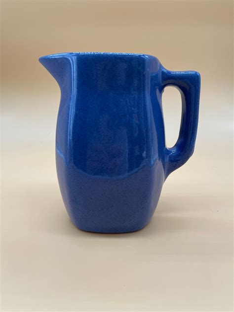 Bybee Ky Blue Pottery Pitcher Creamer Etsy