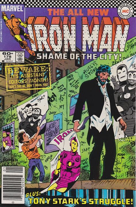 The All New Iron Man Shame Of The City Jan Marvel Comic Book